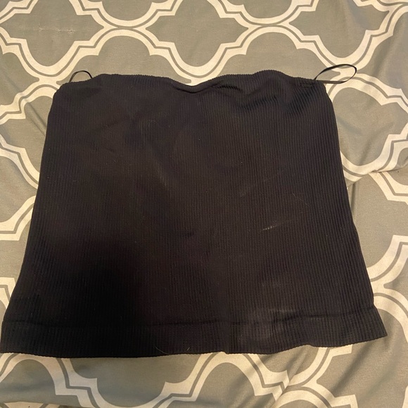 Black tube top from dynamite. Size large. Ribbed. - Picture 1 of 4
